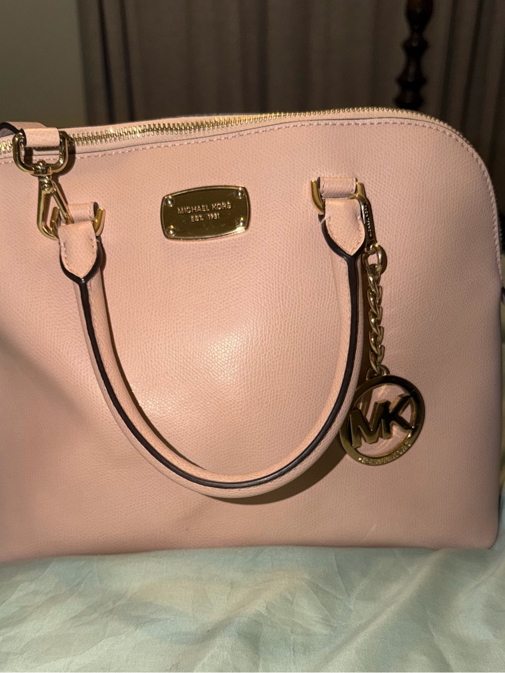 Michael Kors Pink Dome Satchel Handbag